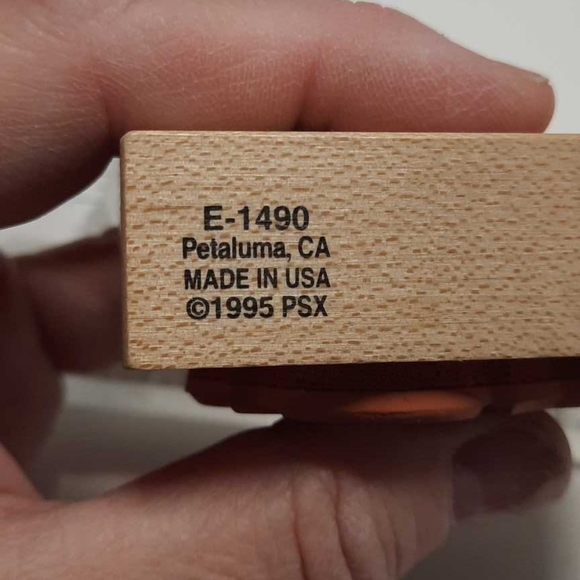 Elegant Menu Rose Rubber Stamp - Picture 3 of 3